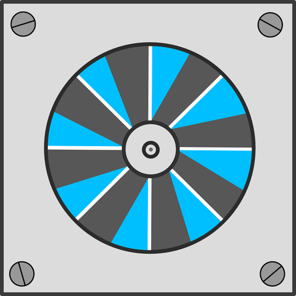circulating exhaust cooling fan